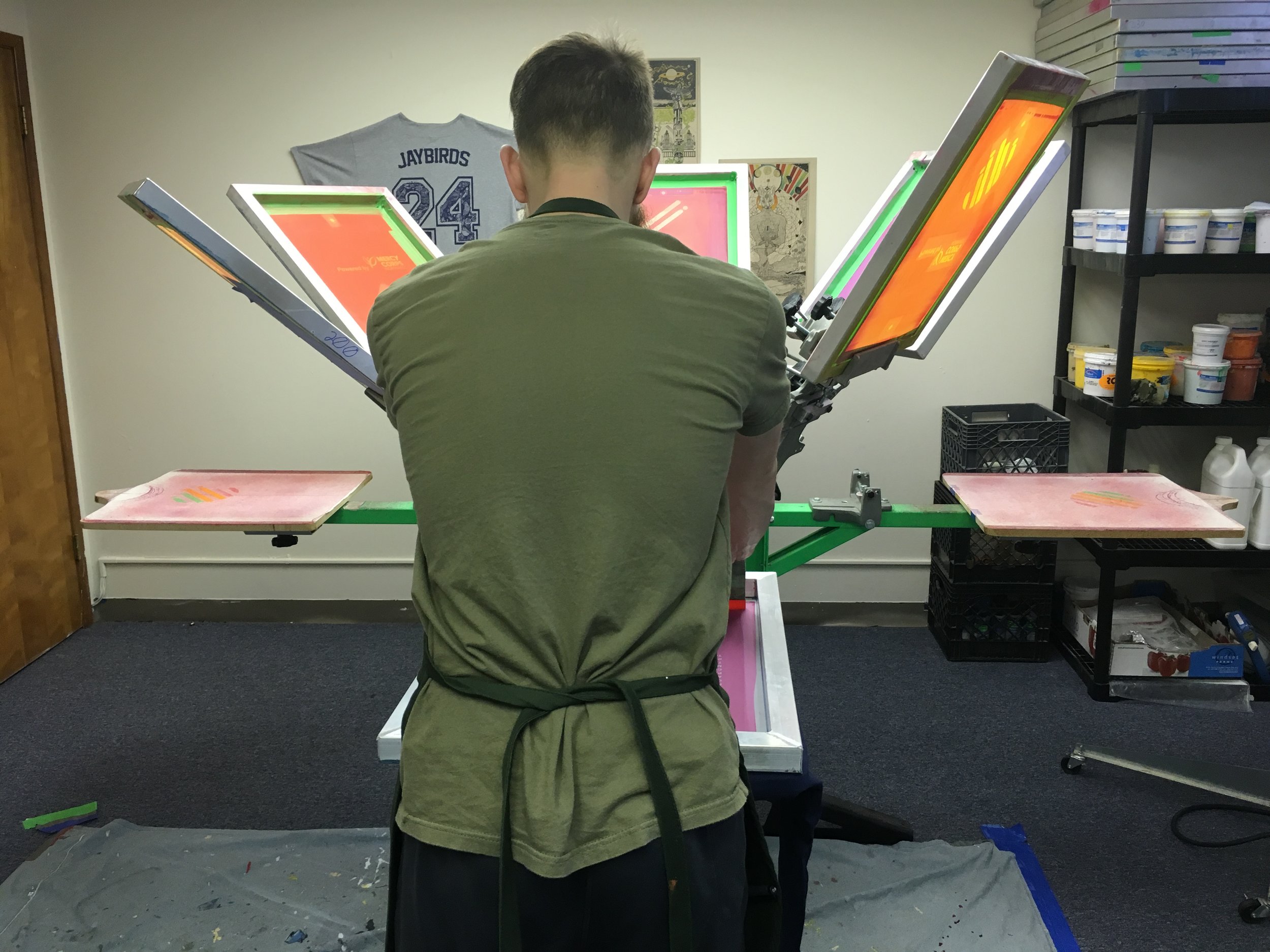 Revenue generated from screen printing helps fund our programming in schools and youth correctional institutions.
