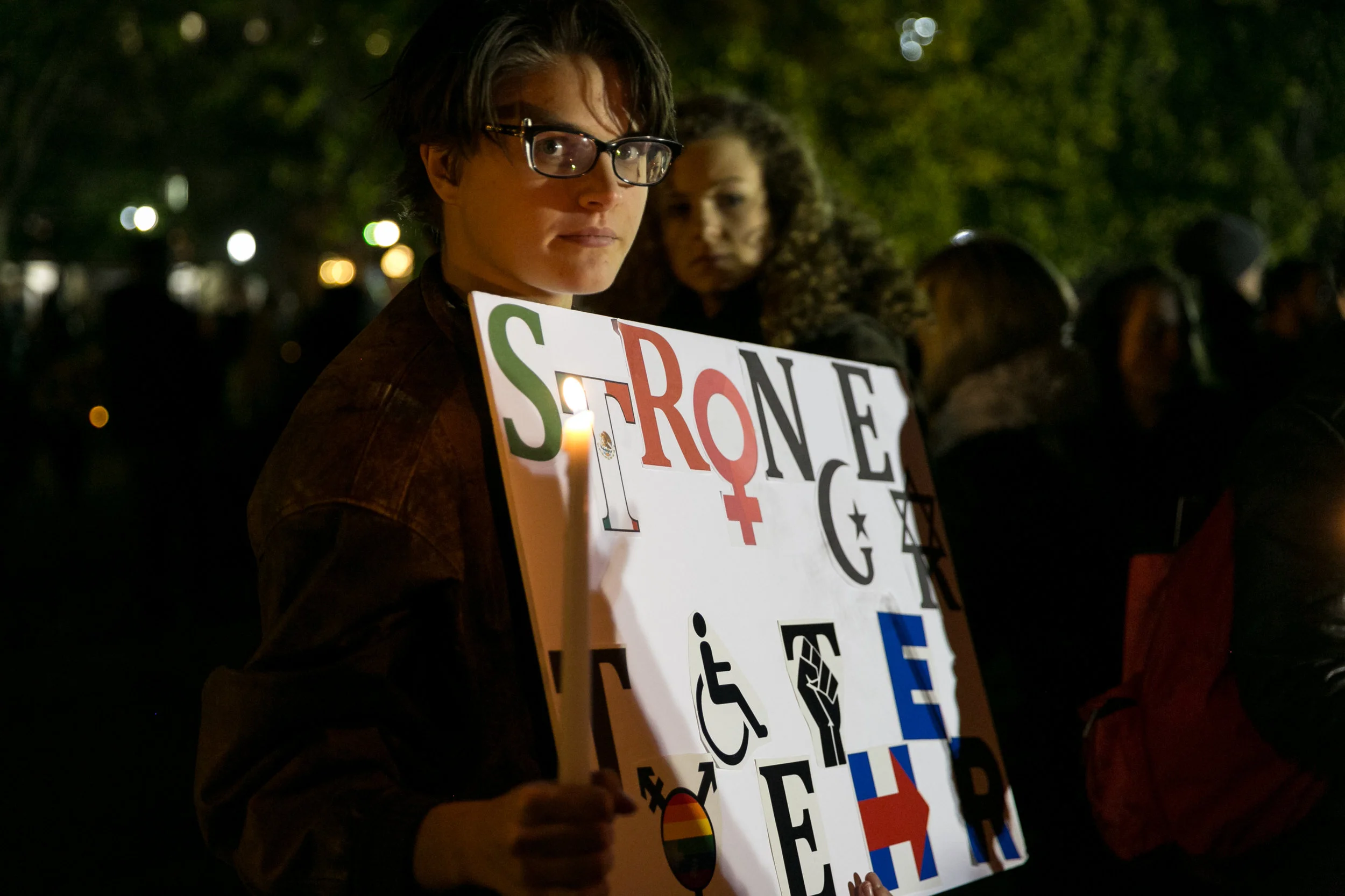 Anti-Trump March in Washington D.C., on November 12, 2016.