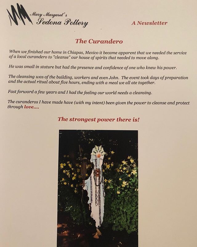 Here is a story about the Curandero. I feel that these spirits will cleanse a house as well as our world around us! The Cuandero&rsquo;s that I create are made with my intention to cleanse and protect through the power of love.
.
.
#protect #cleanse 