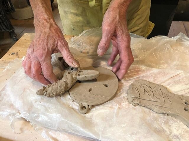Creating new Curanderos for protection of your home.
.
.
#curandero #madewithclay #protectionwarrior #artforthehome #sculpture #ceramics #ceramicsculpture #sedonapottery
