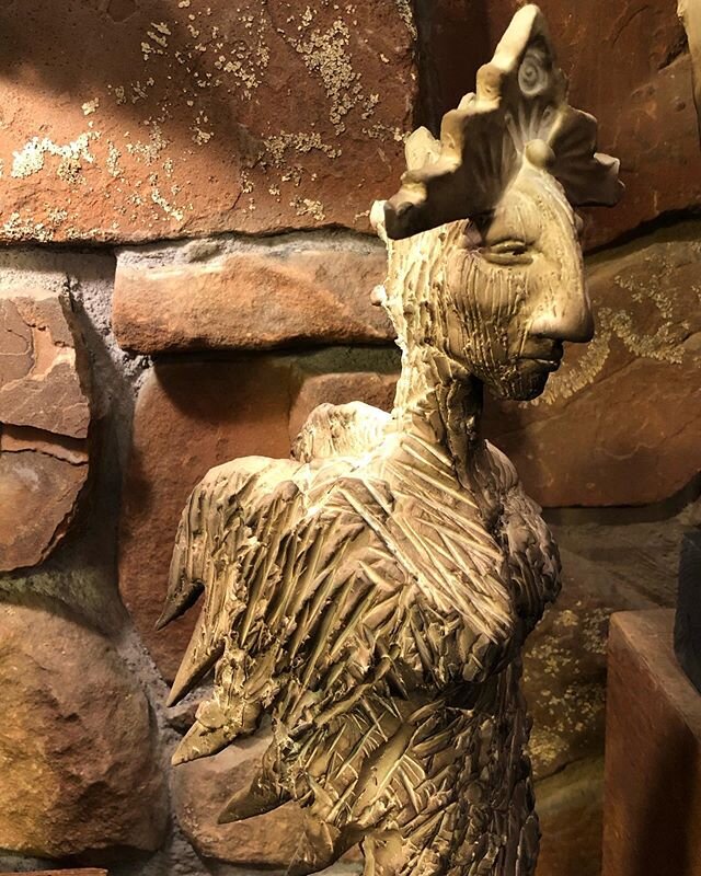 A winged Curanderos. Standing guard! 
A symbol of protection. 
One of my favorites!
.
.
#curandero #protection #angelic #wingedwarrior #spiritguides #sculpture #madewithclay #wardsoffevil #sedona #sedonapottery