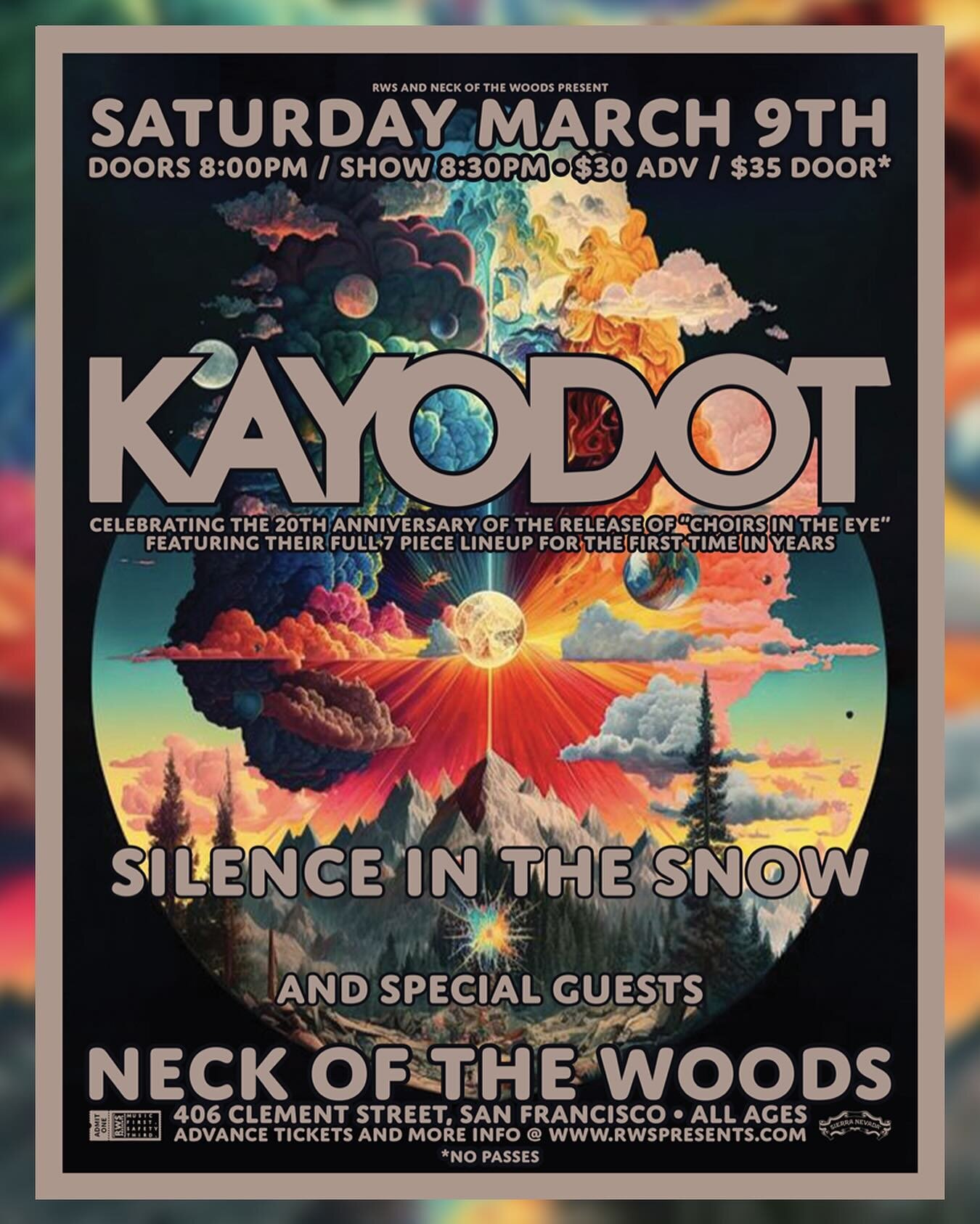 Excited to announce our first show of 2024 will be a very special one, supporting Kayo Dot in San Francisco! 
This will be our first Bay Area appearance in some time and we look forward to seeing all our friends!. 
See you there! 🤍