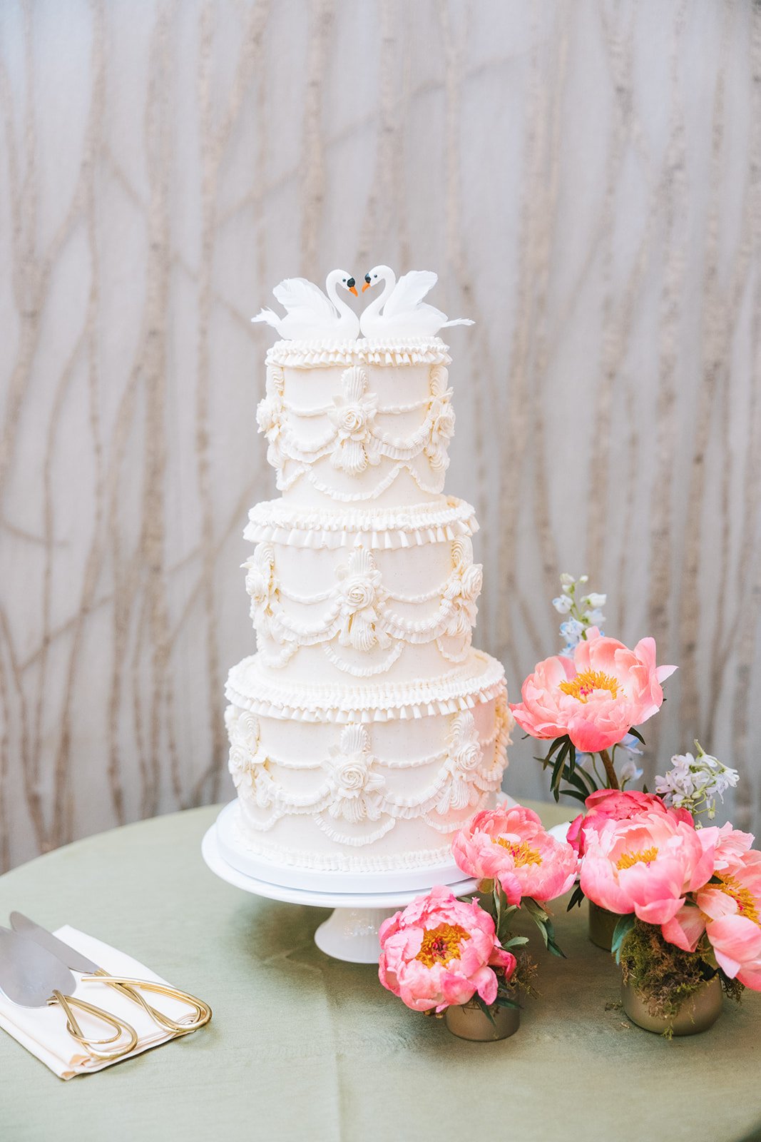 Wedding cake pieces