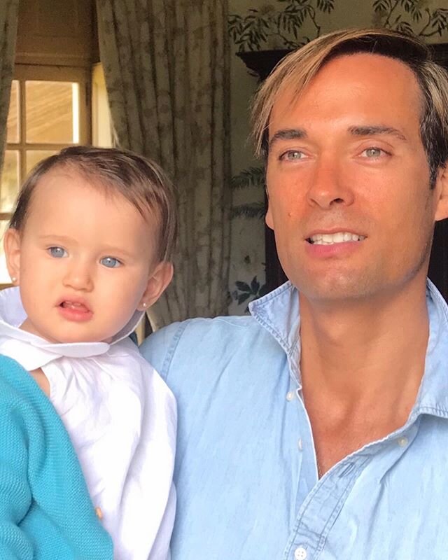 The #best present for my birthday 🎁 my baby!! 🍼 la m&aacute;s linda para mi 🐥🎂🇫🇷 #countryhouse 🦌 #france #blueandgreen #nofilter