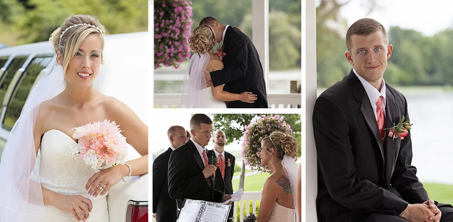 The beautiful bride and dashing groom!