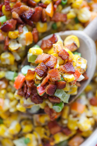 Bacon corn dip via Damn Delicious
