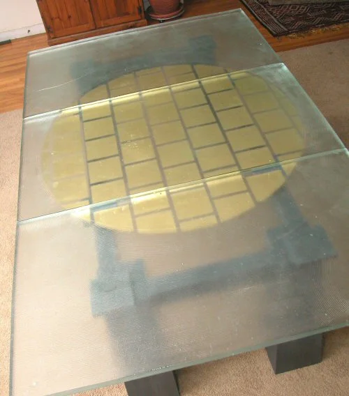 Dining Table with Gold Leaf