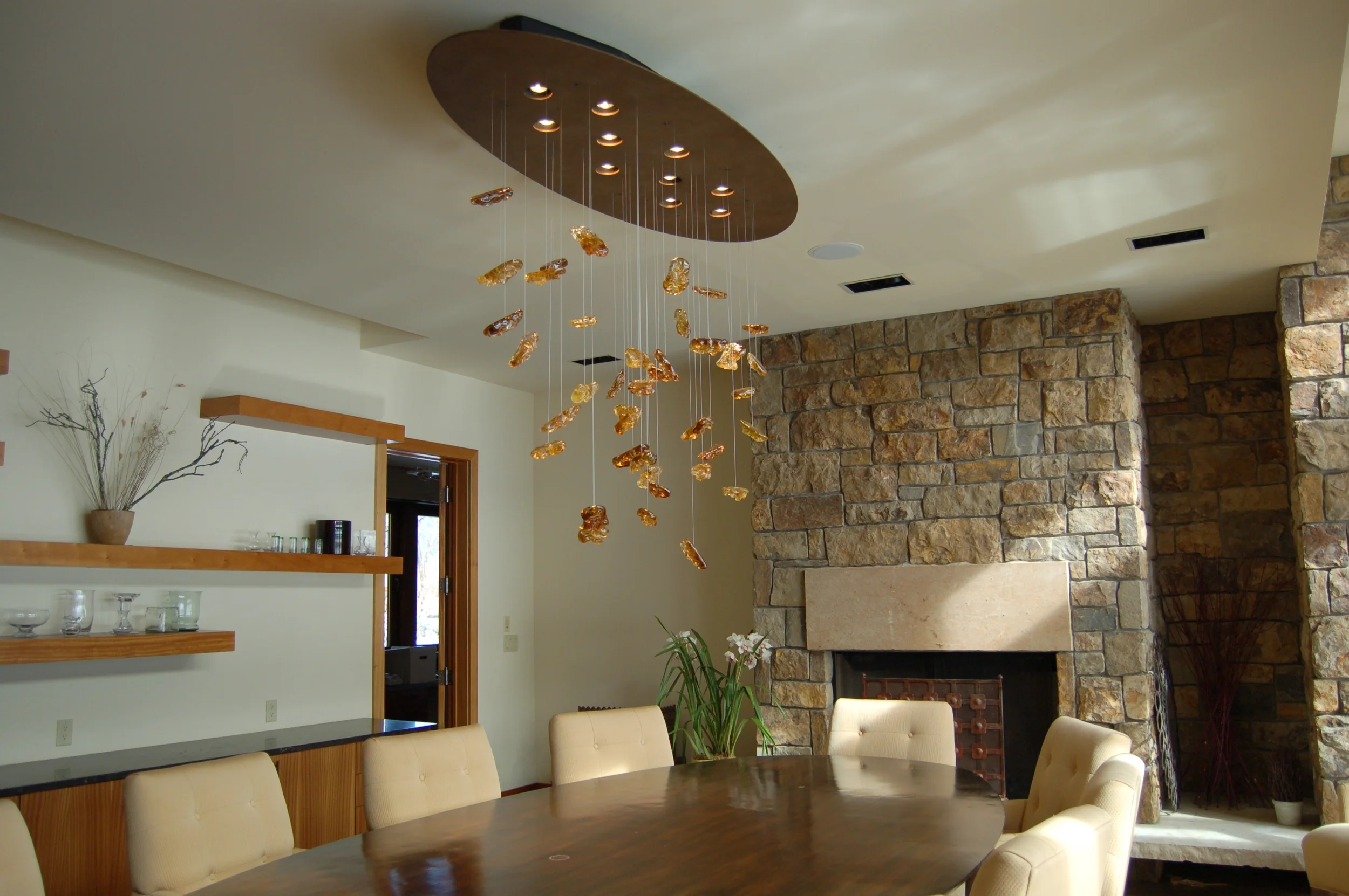 Glass Drops Chandelier