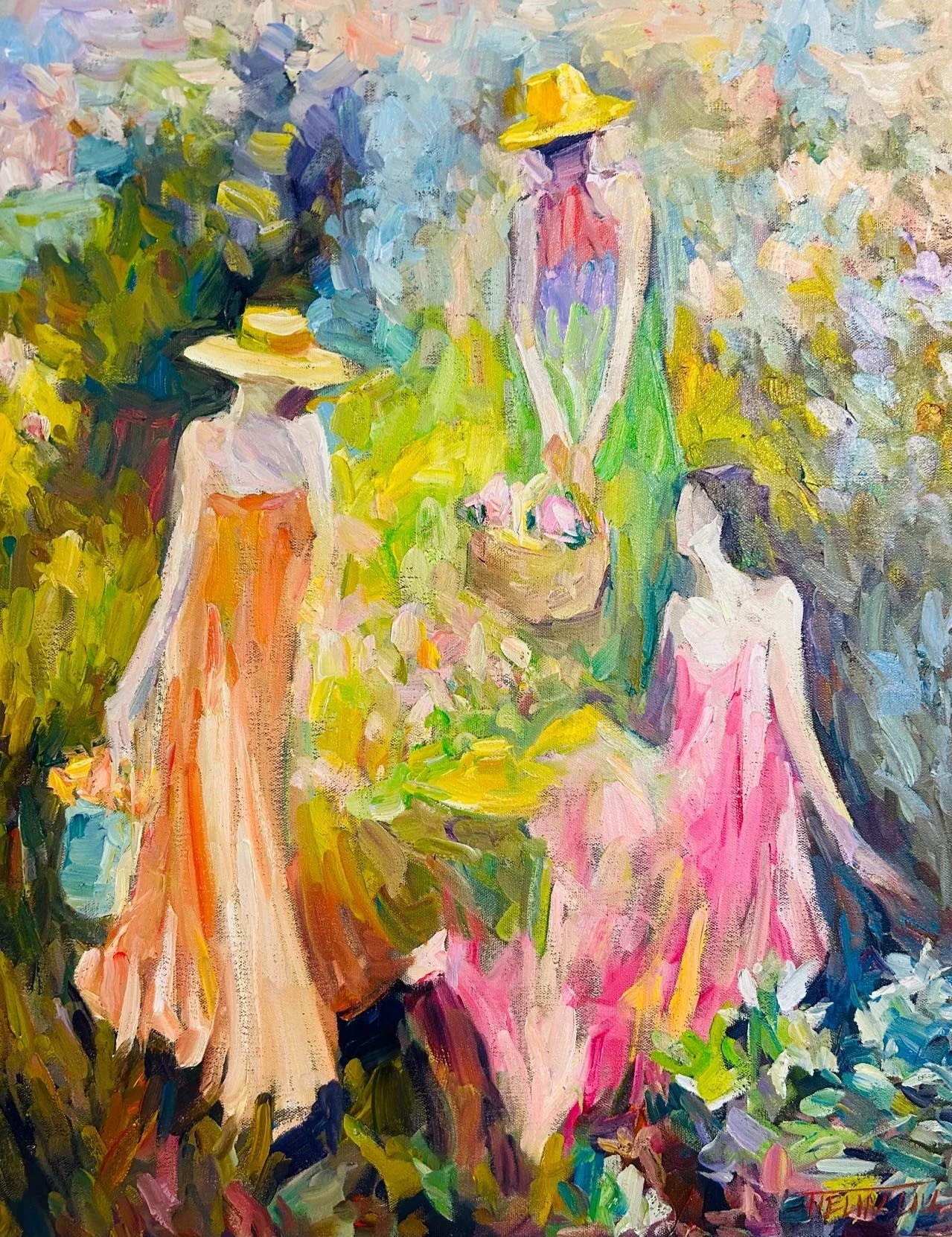 Ladies in the Garden (sold)