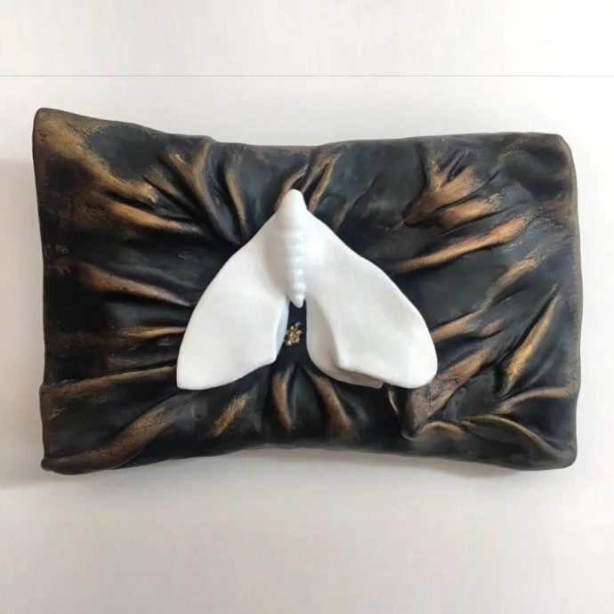“Nightshade Pillow” by Carmen Cano (via Ghost Gallery)