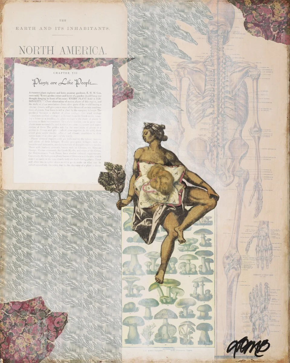 Rebirth

 

 Collage on board  20 x 16 × 1.5 inches  Photo credit:  Bellevue Fine Art Reproduction  