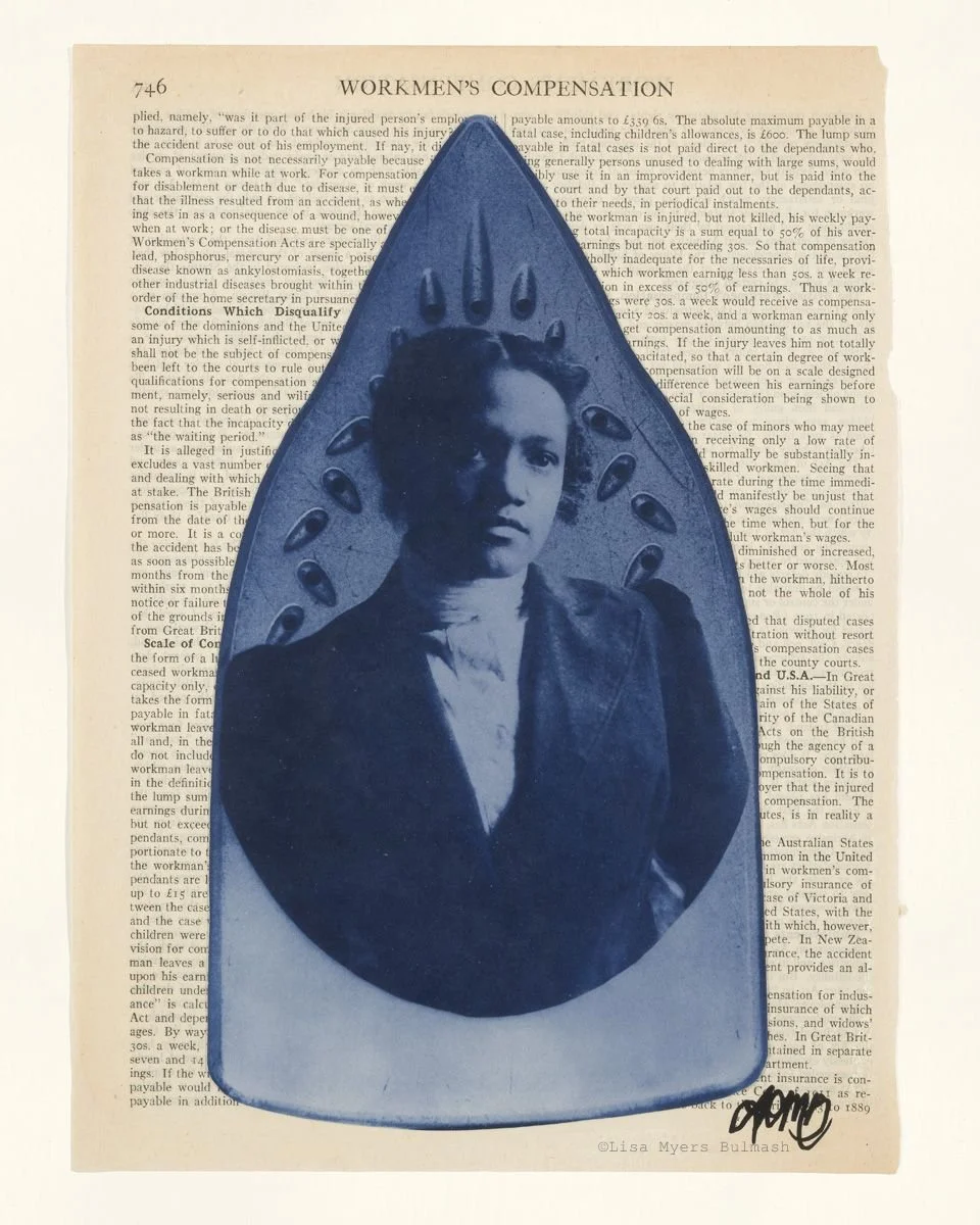 From Can't See to Can't See (Workmen's Comp 1)
Collage on paper
15.25 x 12 x 1 inches
Photo credit: Bellevue Fine Art Reproduction