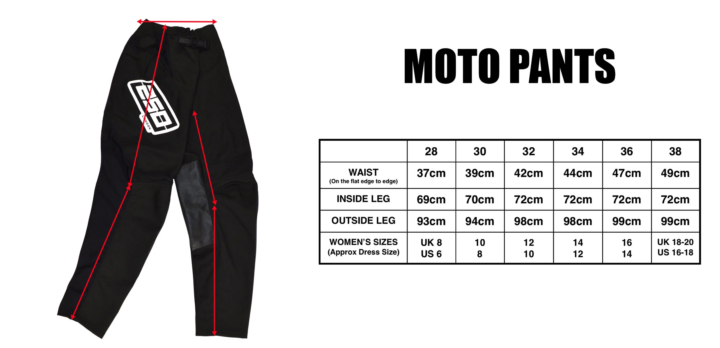 To Men Conversion Chart Size 40 Women's Pants In Us 16/18 Pant