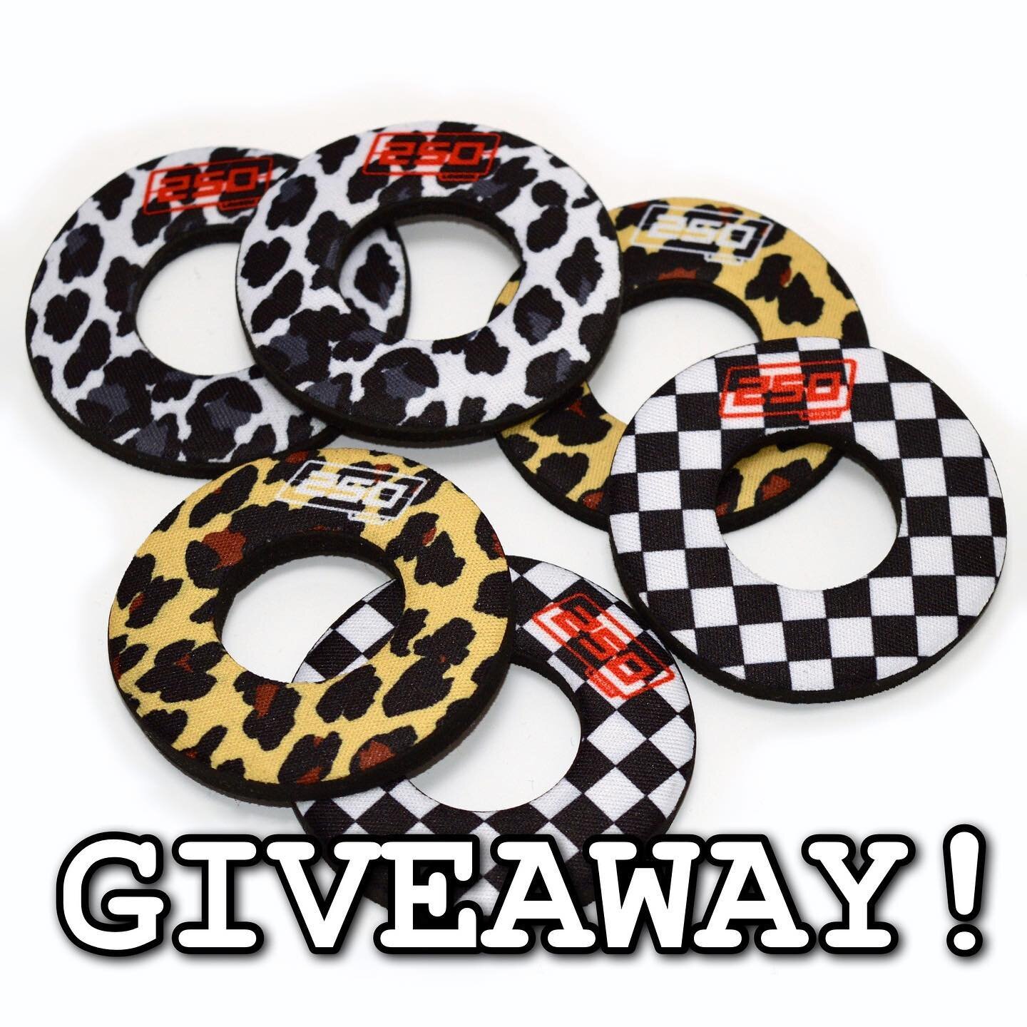 NEW GRIP DONUTS! 🍩 

Brand new on the Webstore and for the fun of it, we&rsquo;re giving away 5 sets of 3!  Fancy wining them to pimp up your ride?  Then here&rsquo;s what you have to do:

✅ Follow 250LONDON
✅ Like this post
✅ Tag 2 x riding buddies