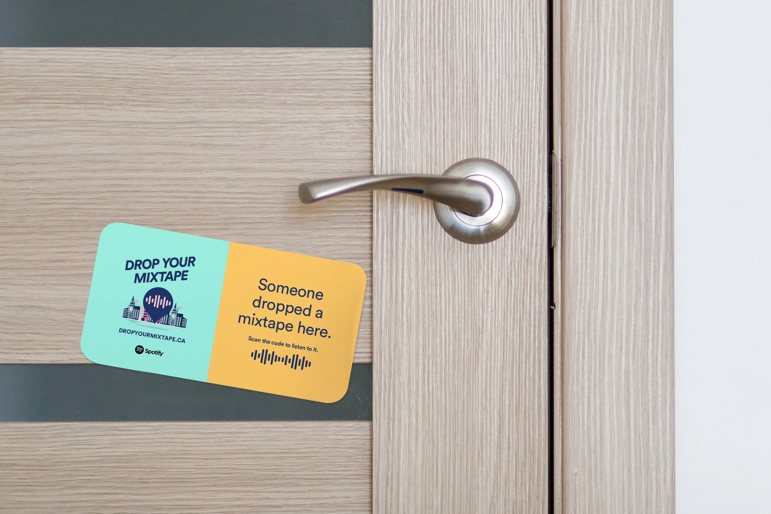 STUDENTS CAN GUERILLA TAG THEIR LOCATIONS WITH SPOTIFY STICKERS