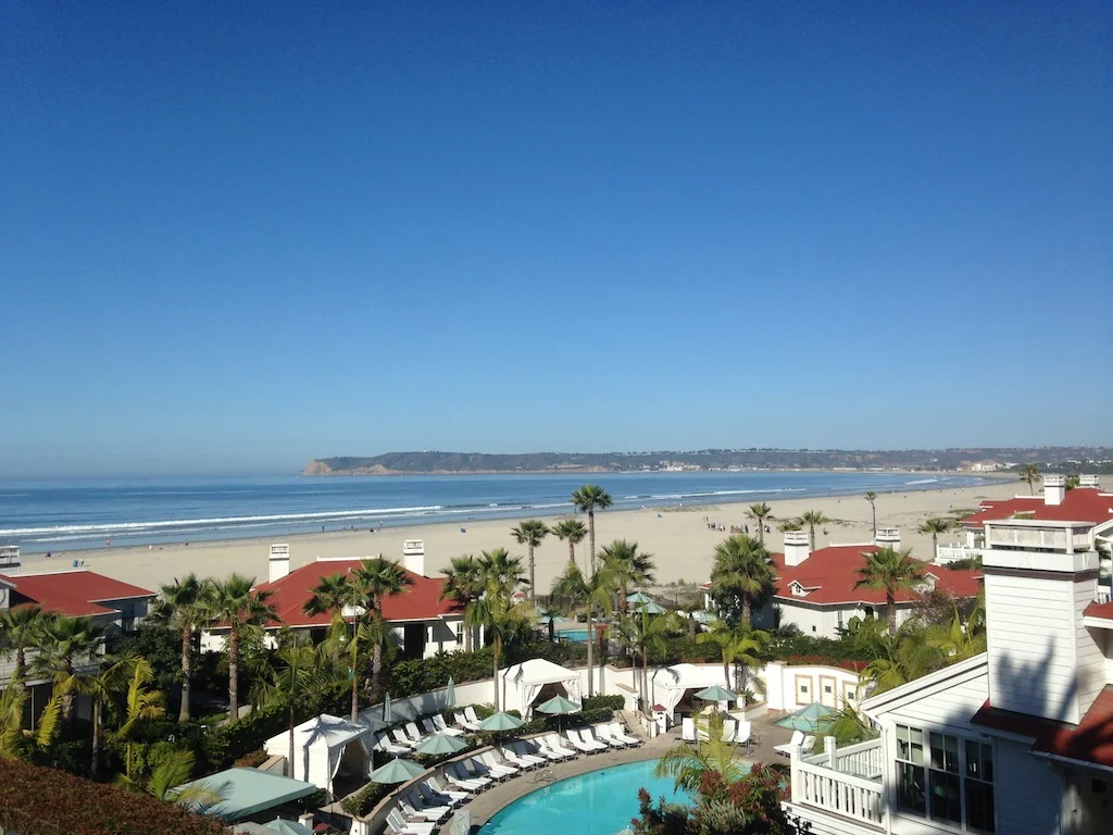 View from room at Hotel Del Coronado - San Diego