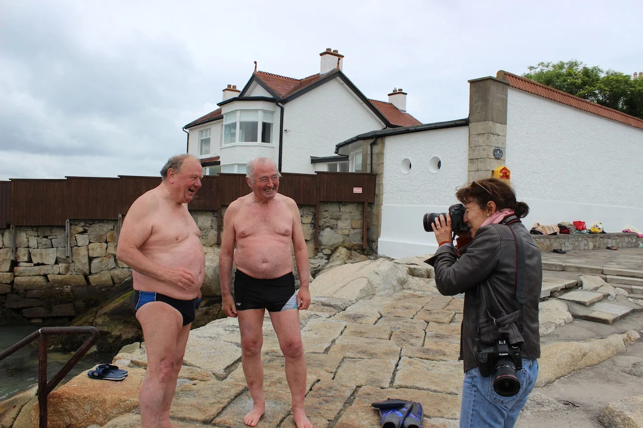 Photographing for our piece on coastal Dublin