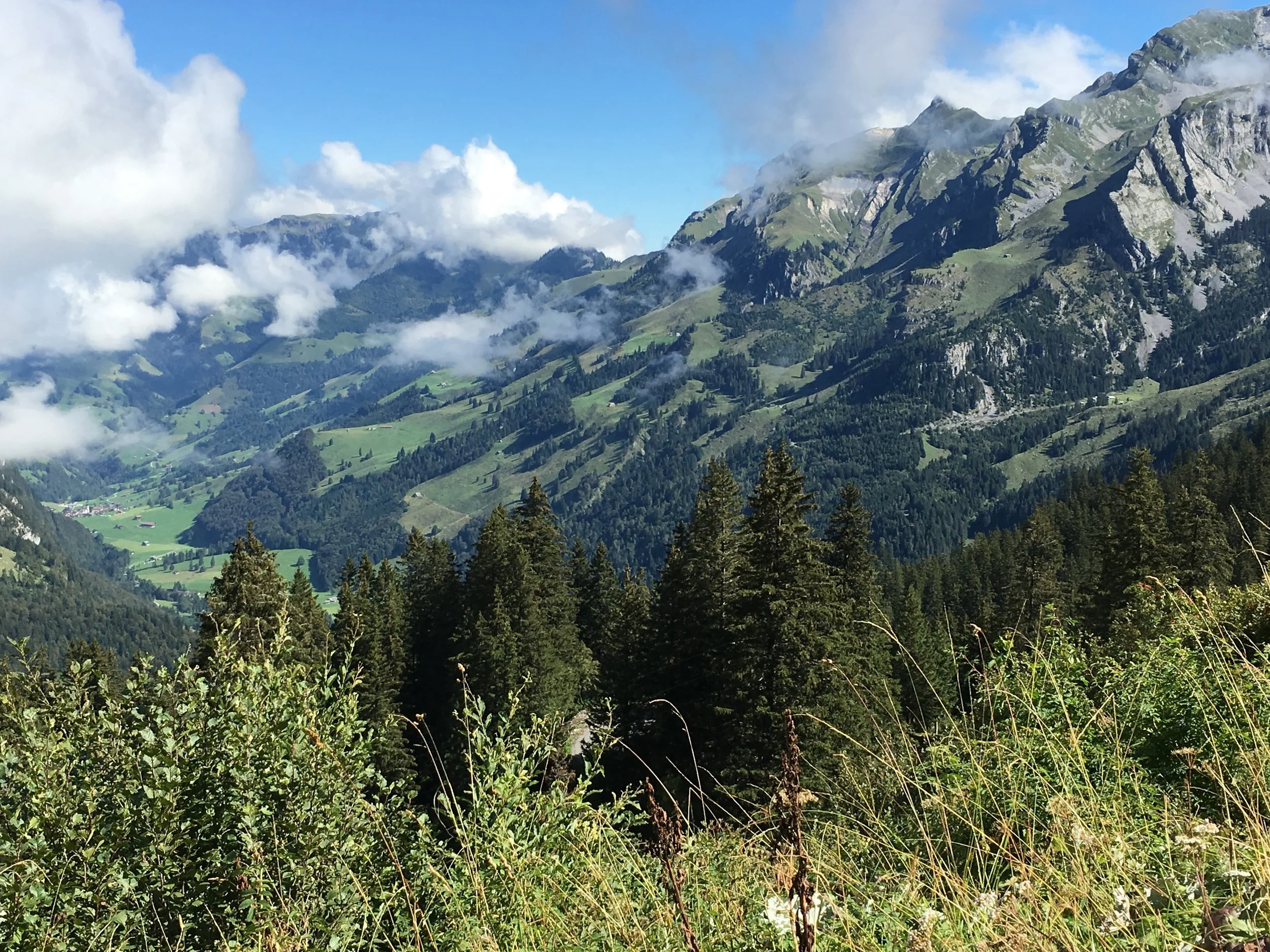 Driving down the mountain, back to Lucerne