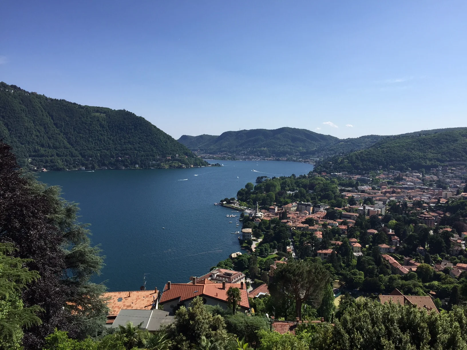 View from Il Gatto Nero, Cernobbio