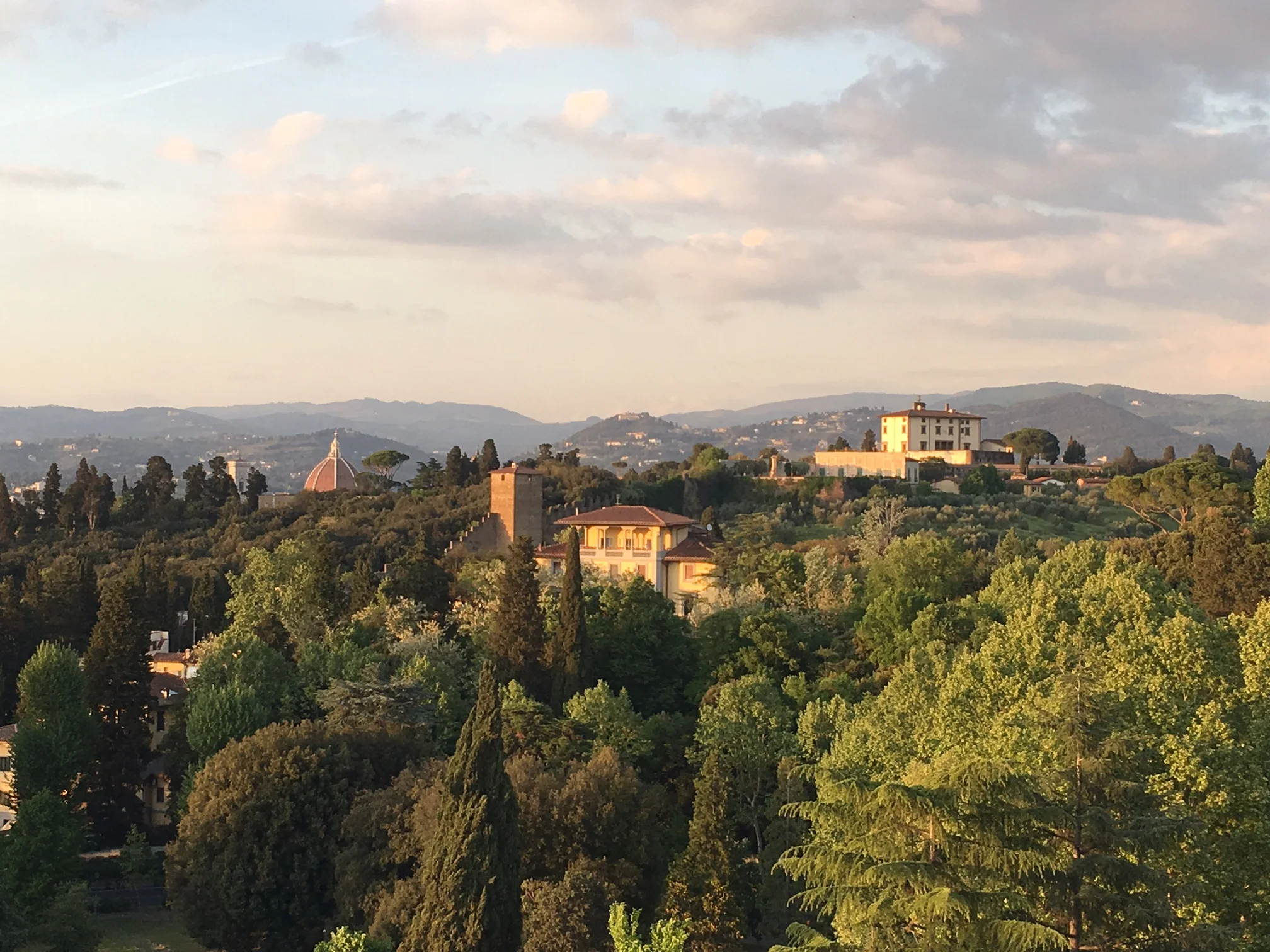 View from Villa Cora's rooftop - Florence