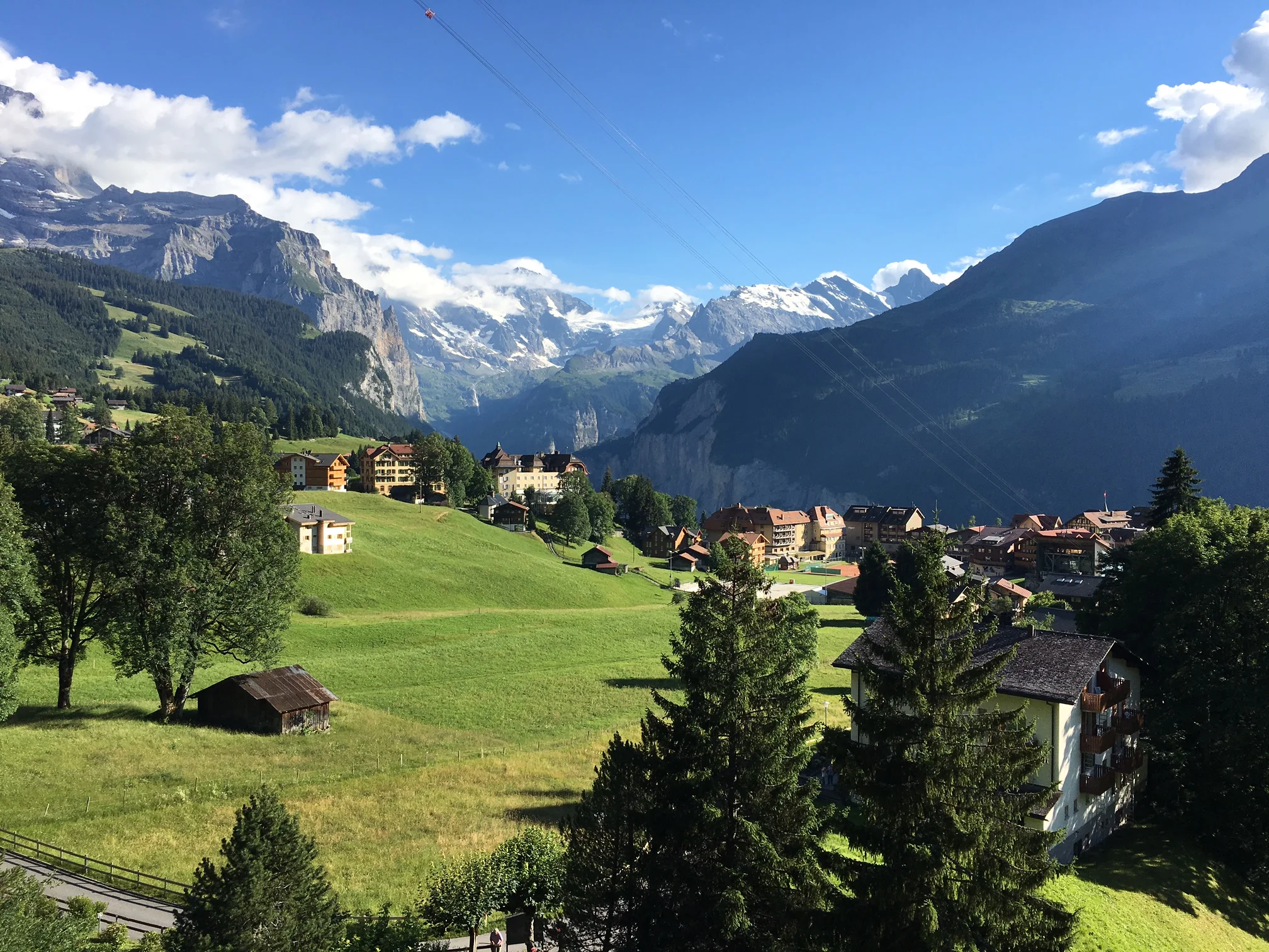 View from the Beausite Park Hotel, Wengen. 