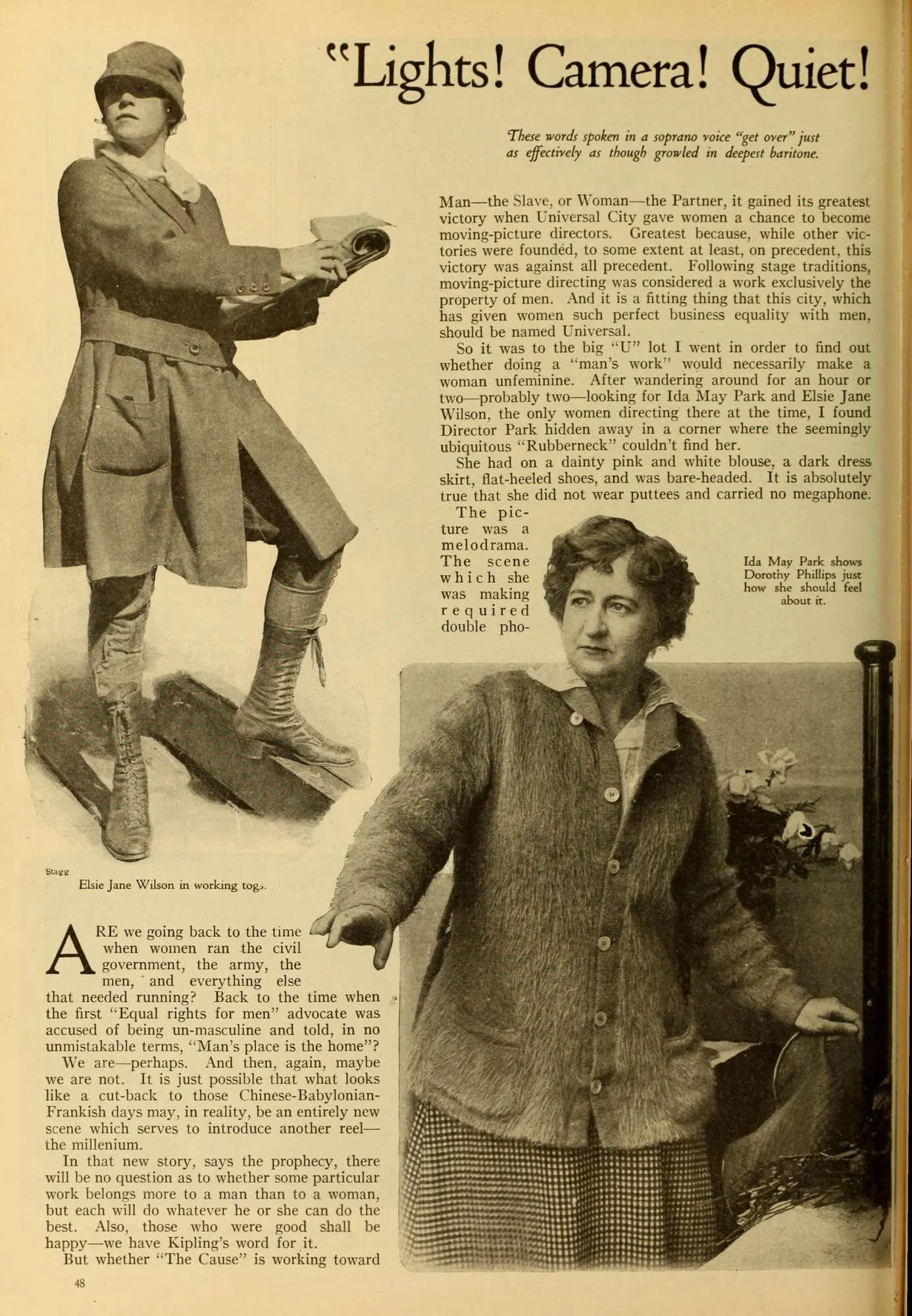 Elsie Jane Wilson, interviewed in Photoplay (1917)