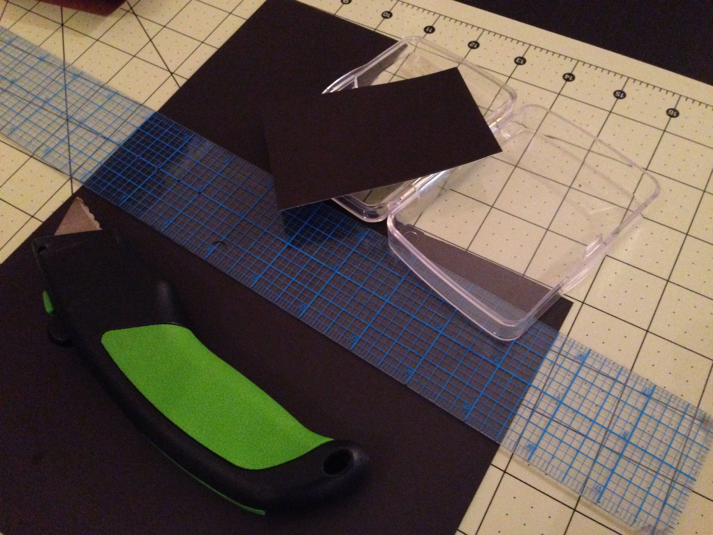 Use the razor to cut and trim the magnet sheet. Fit it in place, and when you're ready, peel the back off and apply to your preferred side. 