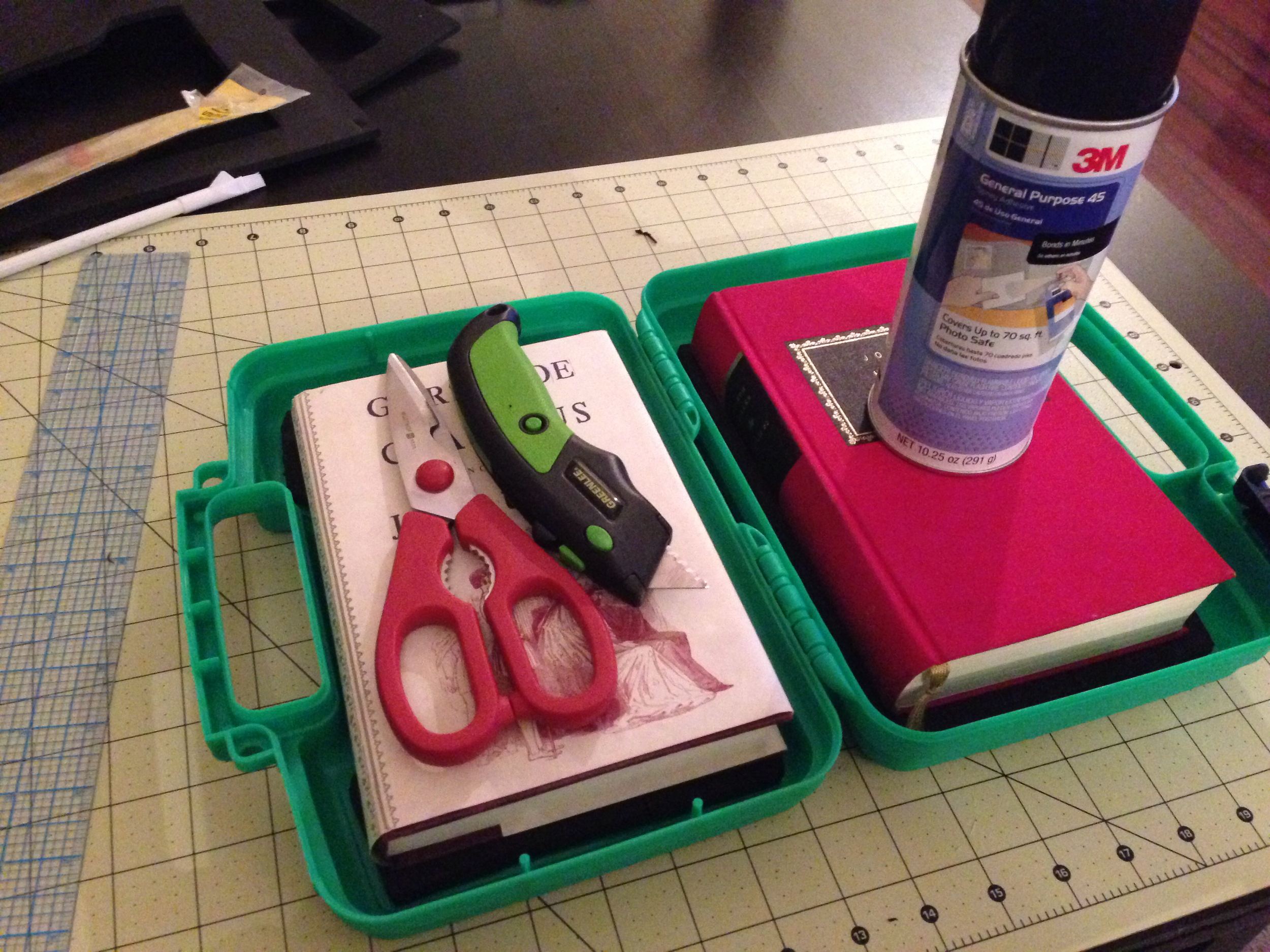 Use weight if necessary to ensure the adhesive is dry. 