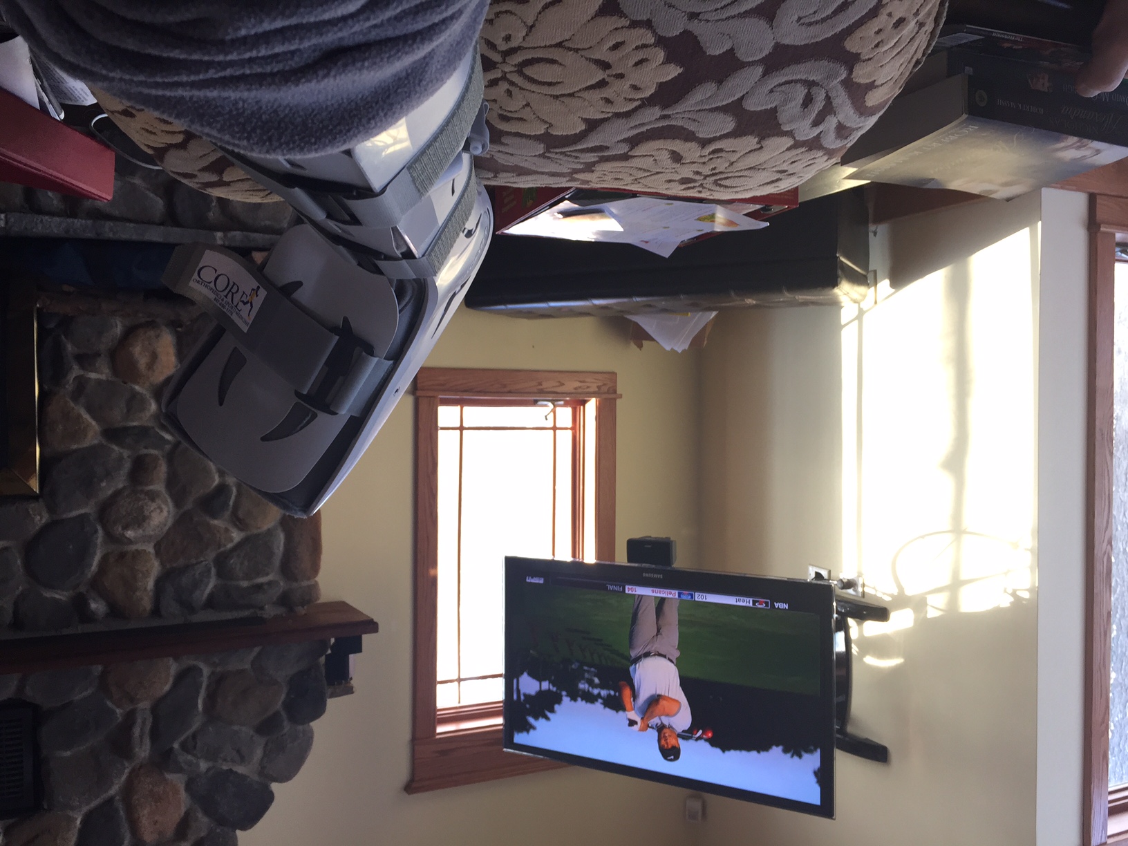 Lots of Sportscenter and fishing movies for this guy