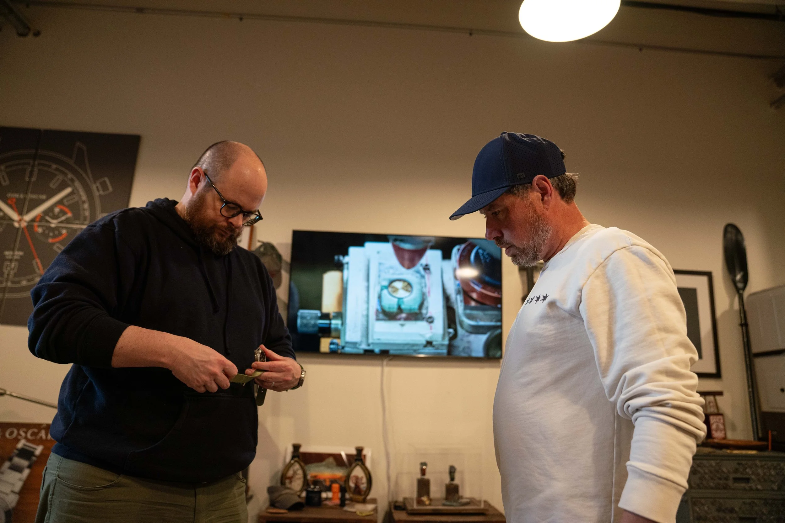 Considering all the options. 