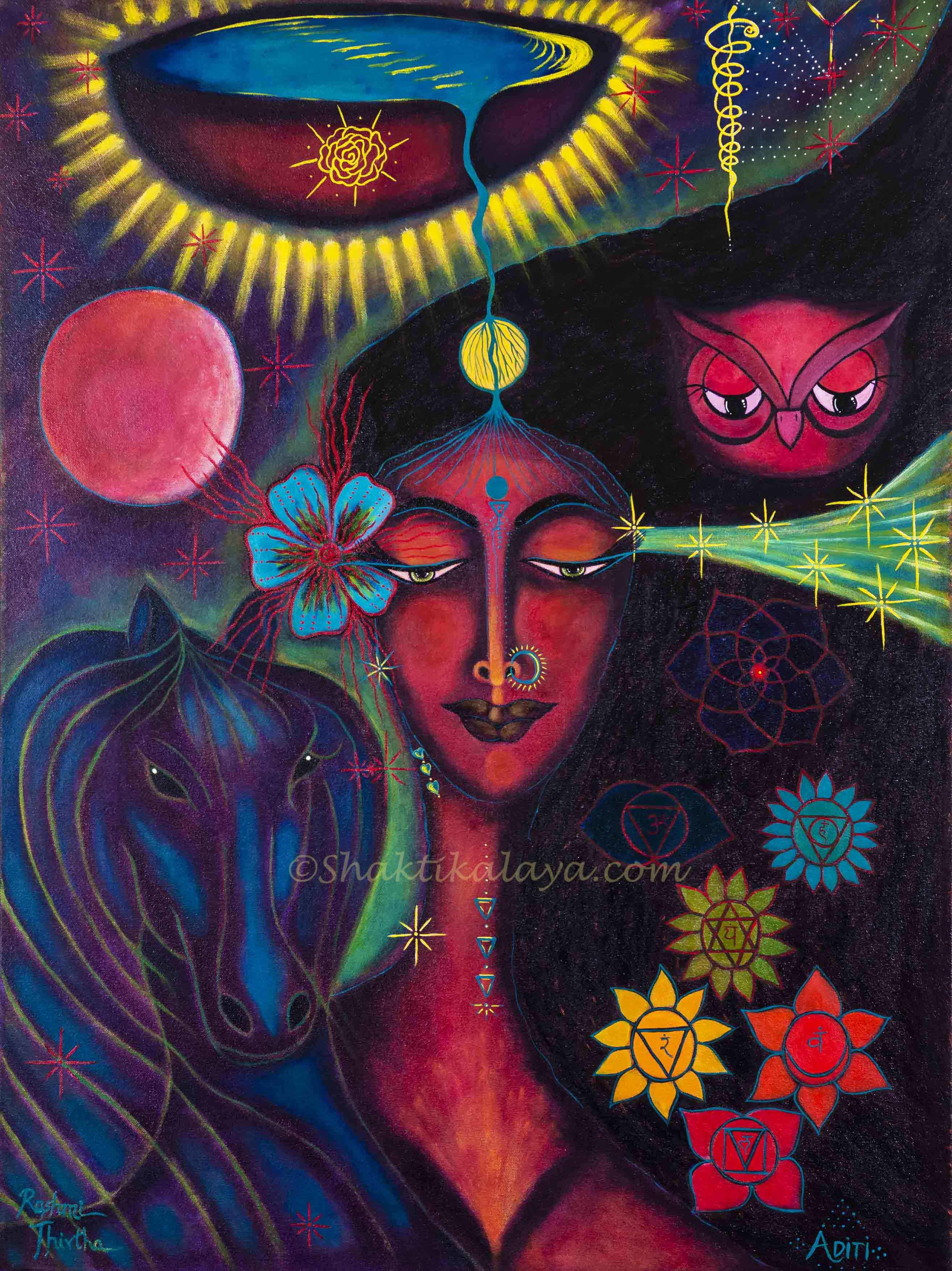 Aditi - Acrylic on Canvas - 30"x40"x0.75"