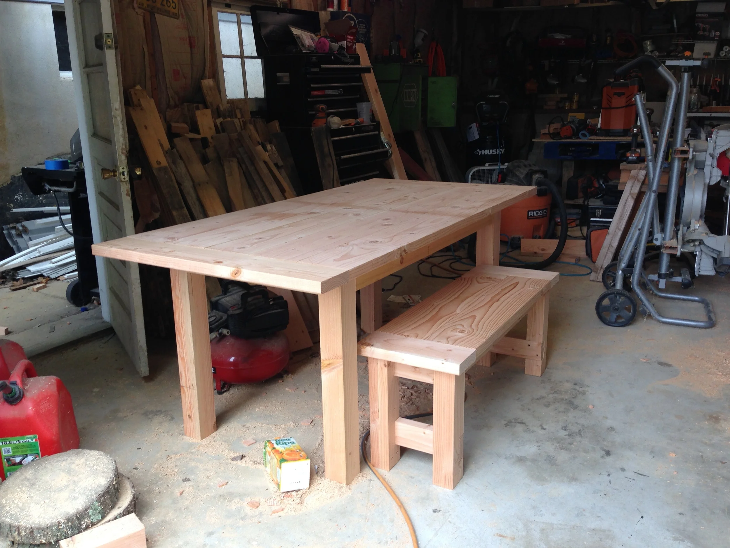 Farm Table and Bench