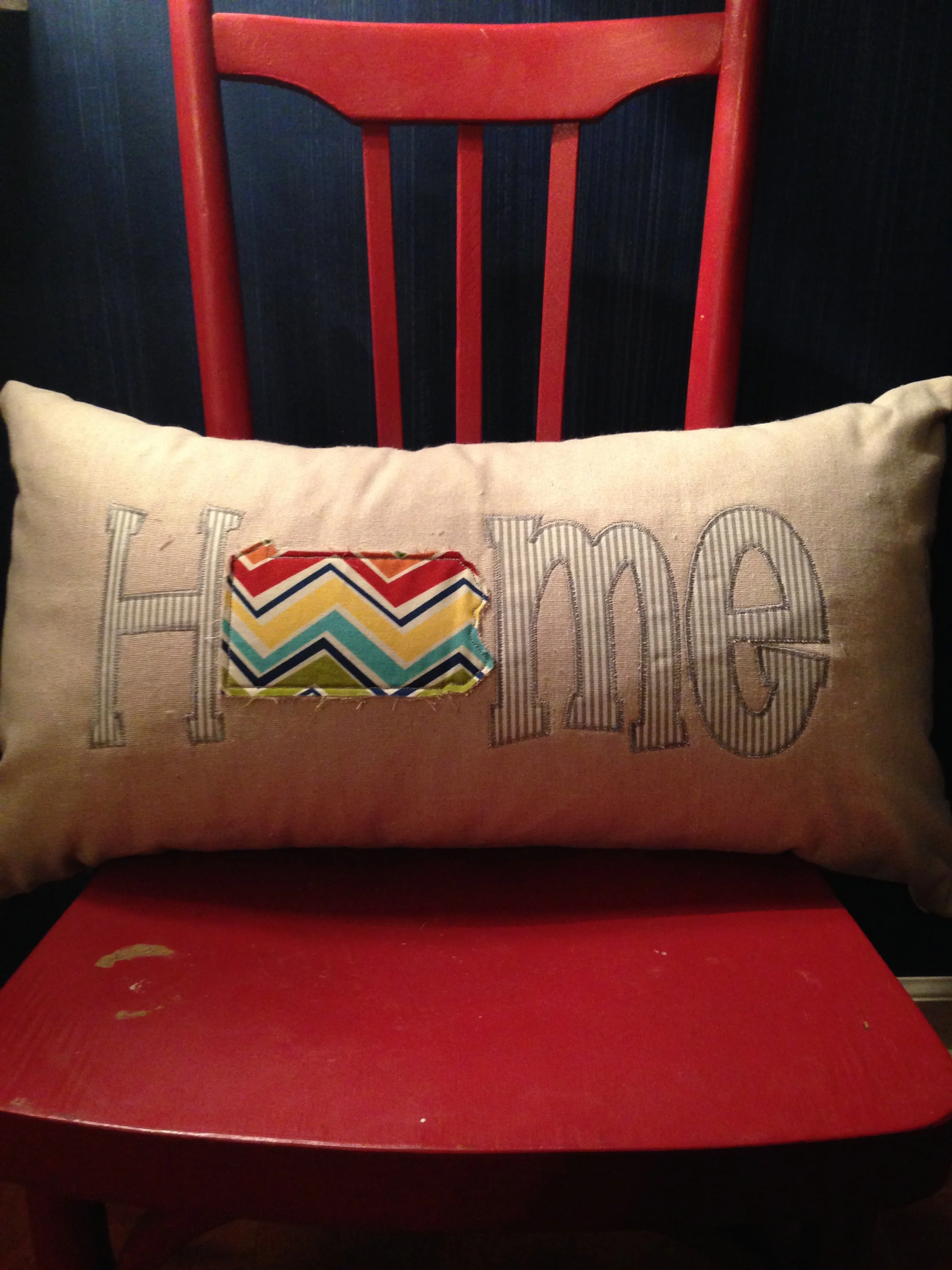 These we're hand made by a very skilled seamstress aunt of mine... seriously, how precious are these? They are one of a kind and would look cute on your couch or favorite chair!