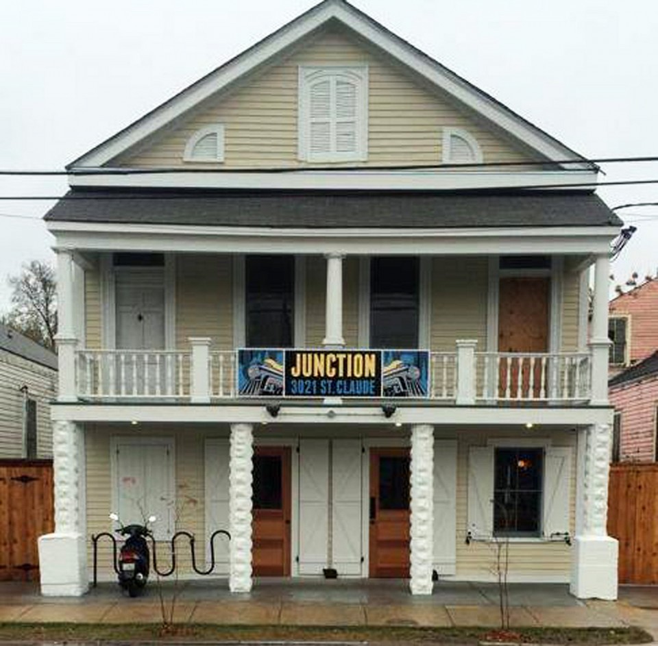 Junction, the new bar and burger joint on St. Claude Avenue, boasts an art deco decor. (Courtesy of Junction)
