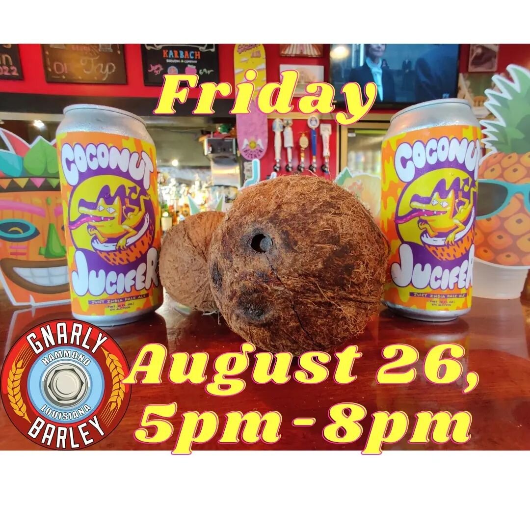 🥥 Coconut Juicer Party🥥
Stop by this Friday for a Junction luau. 
Serving some of the last Coconut Juicer in the city along side our Hawaii Consolidated!(as seen on TV)
🌸Discounts
👕Hawaiian shirt contest
🥥Gnarly Barley beer giveaways 
🌴Hawaiian