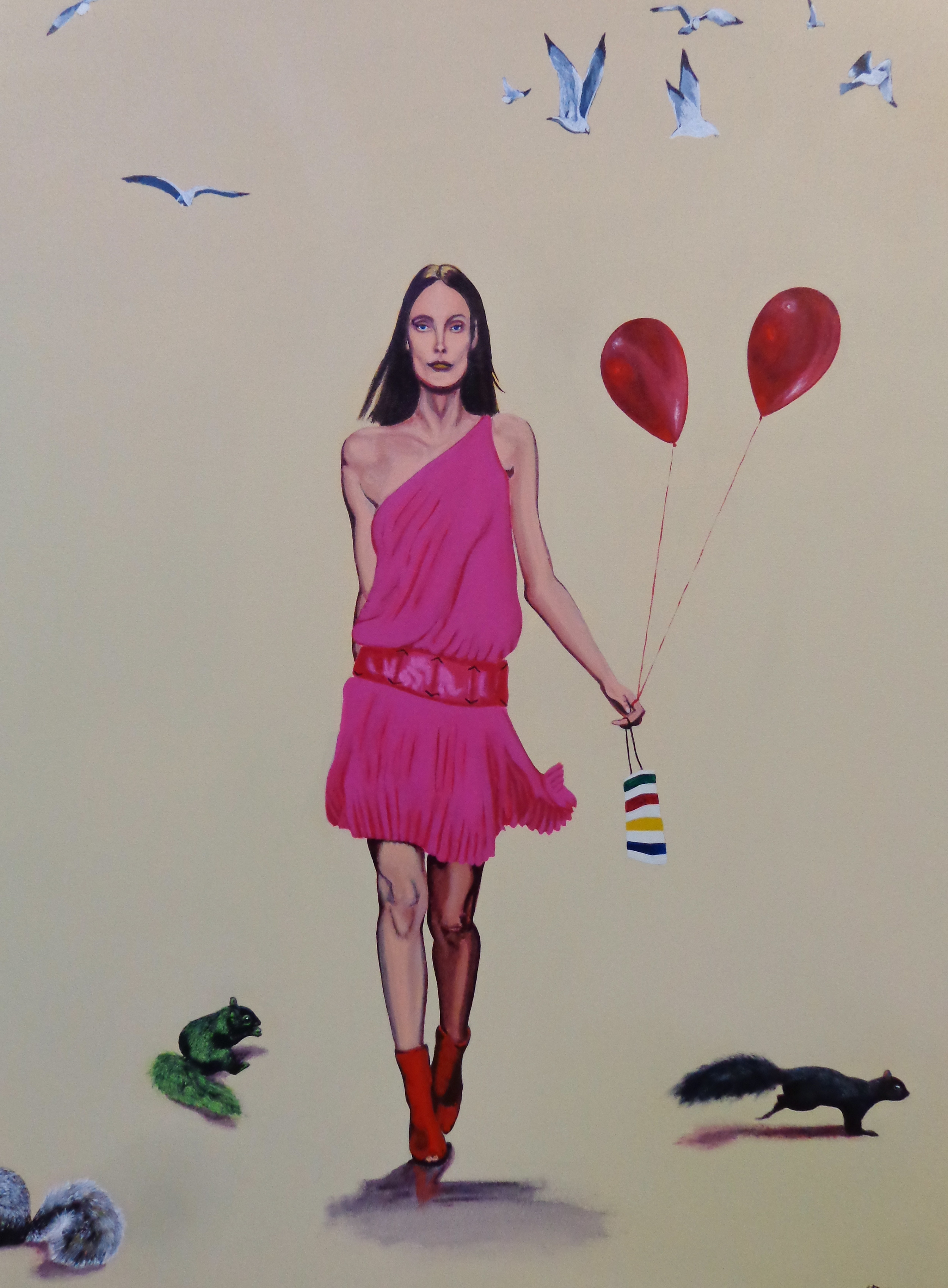Downtown - (detail) acrylic on canvas 48" x 72"