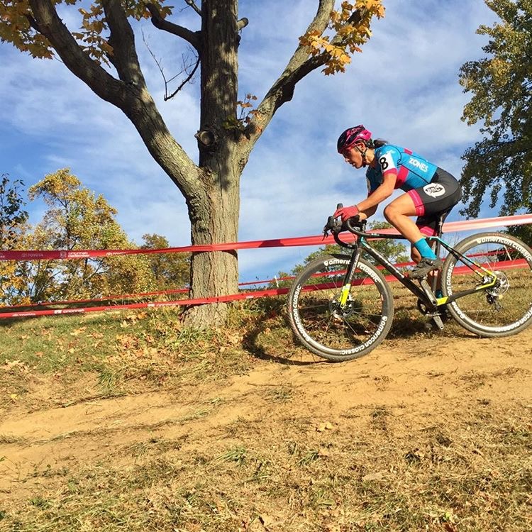 One of the many off cambers in the Pan Am course at Devou Park