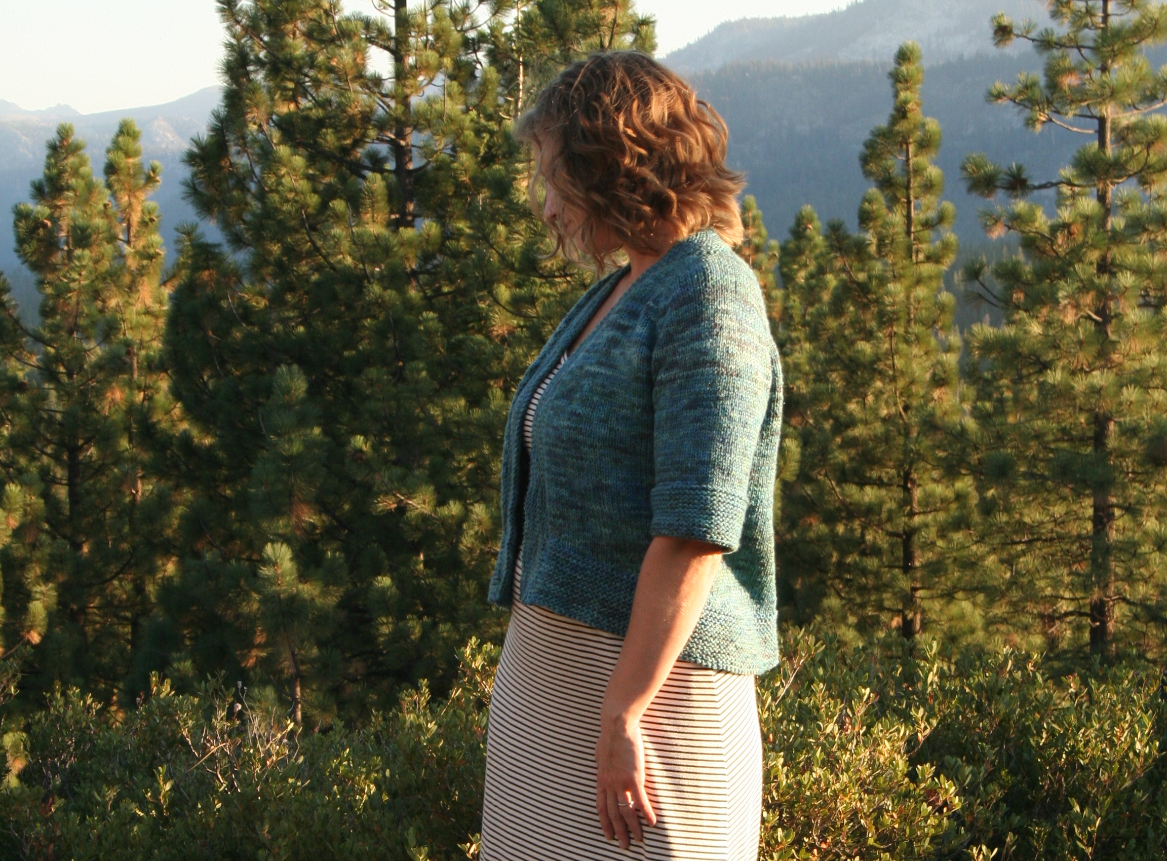hem shaping courtesy of short rows