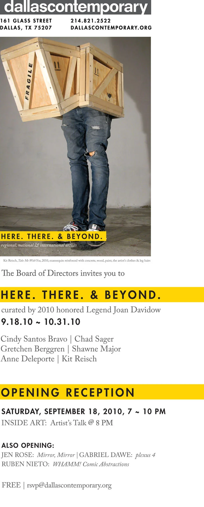Here. There. and Beyond. Invite