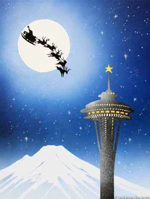 Santa Space Needle