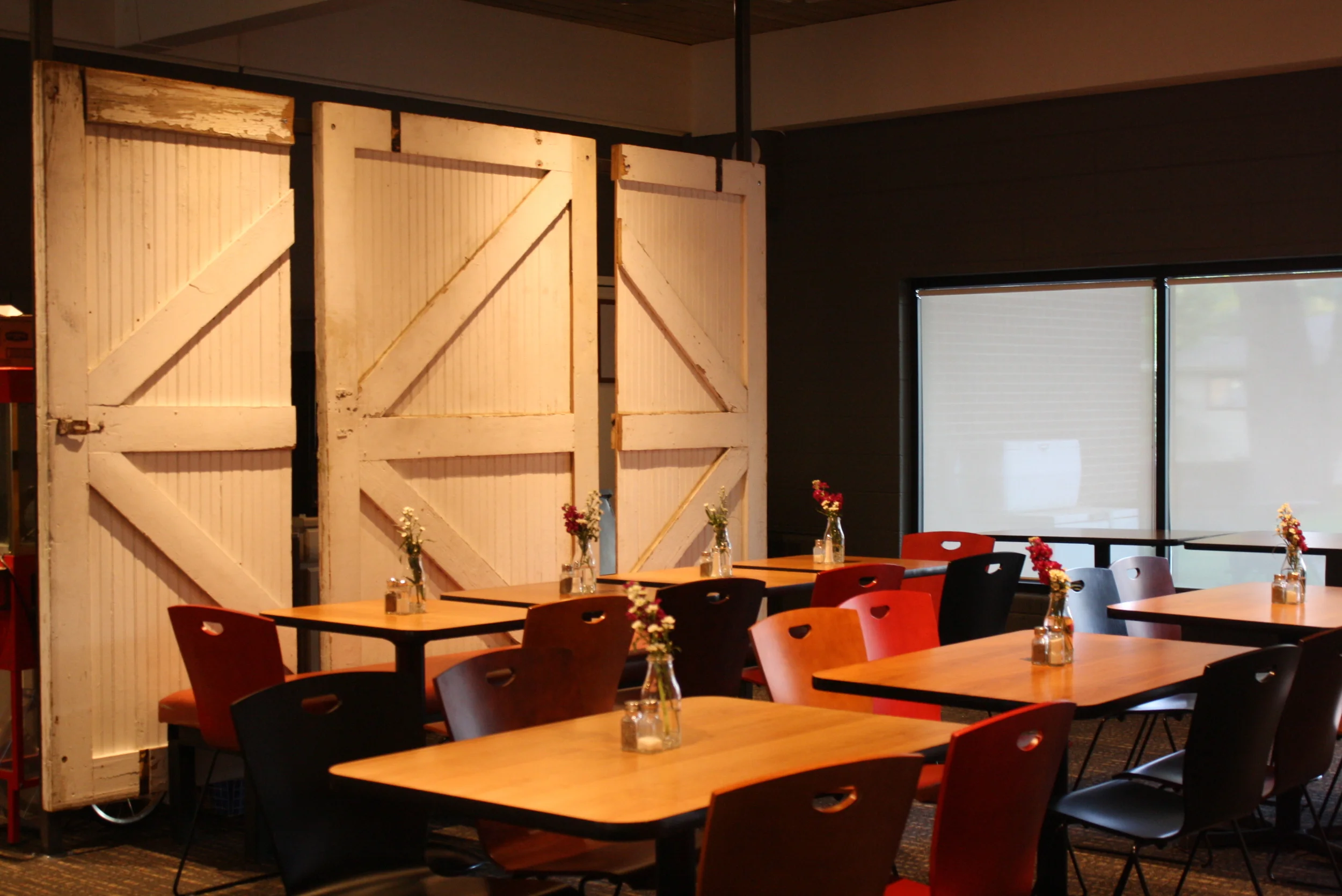 Dining room looking west