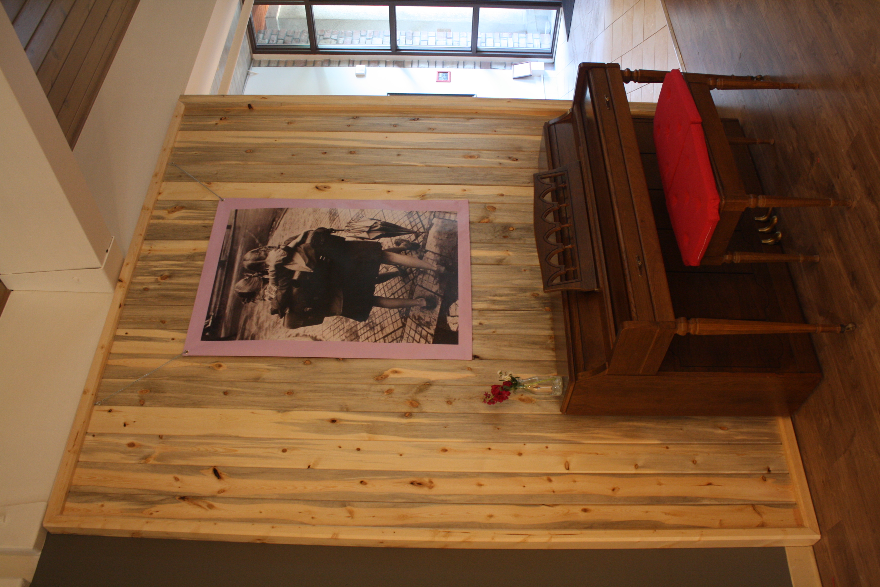 Pine beetle kill wood screen