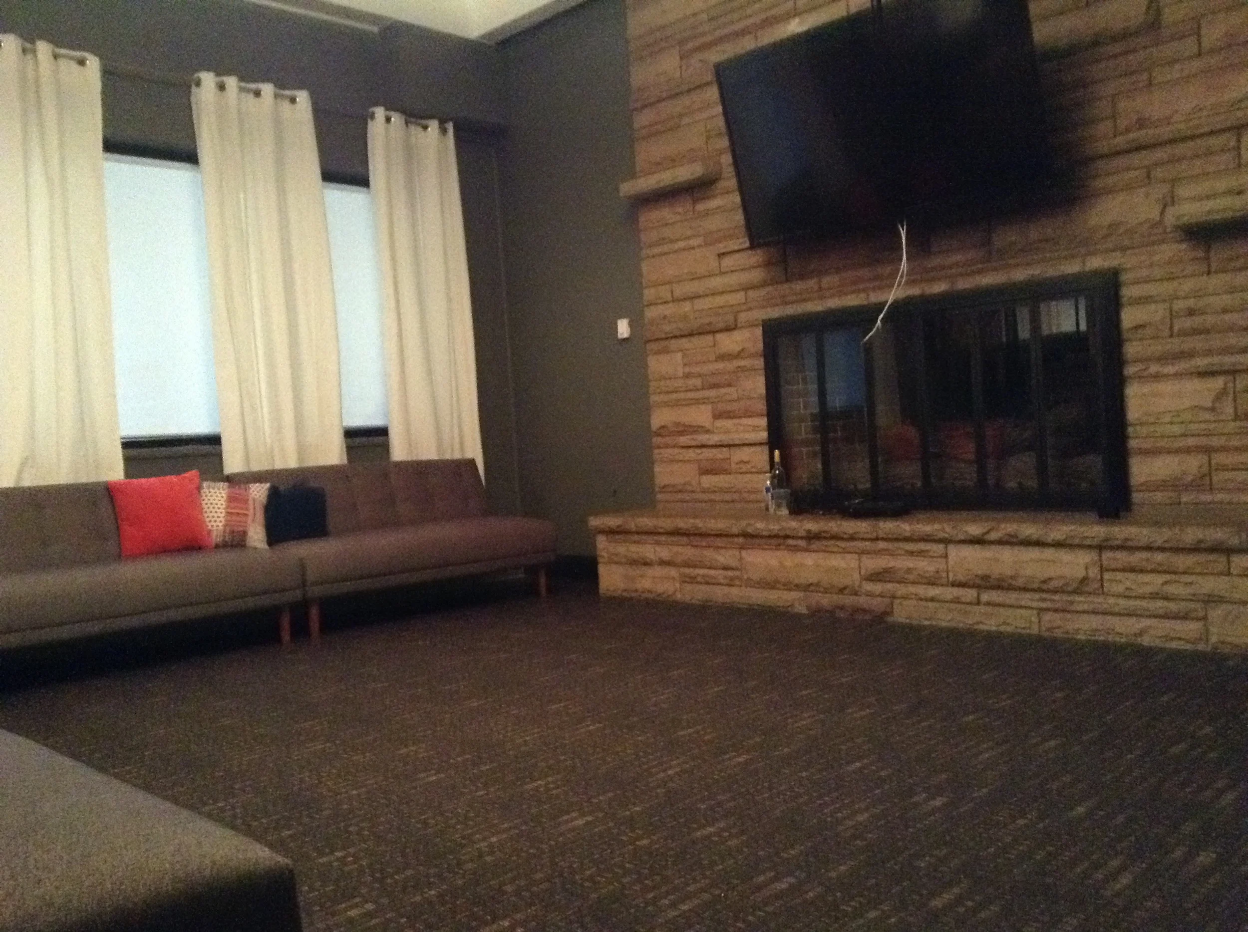 Sunken Lounge Television Wall