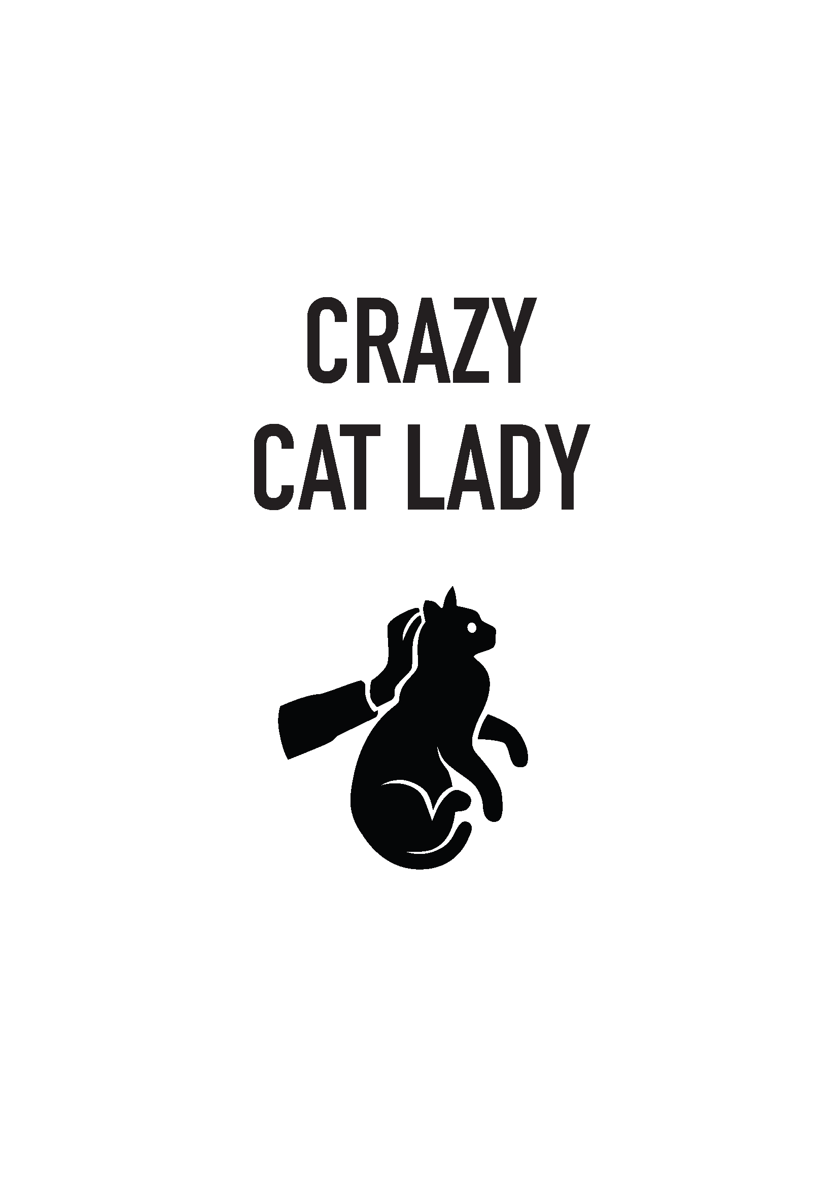 A4 Print - Crazy Cat Lady — Paper & Ash