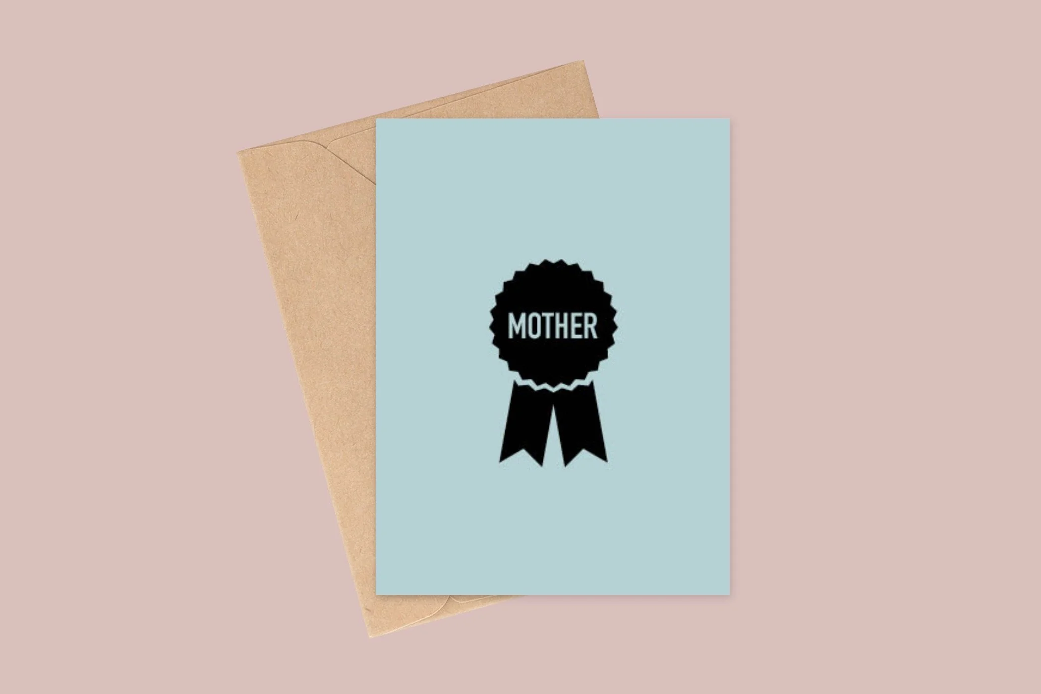 A6 Card  'Mother' Ribbon Mother's day card