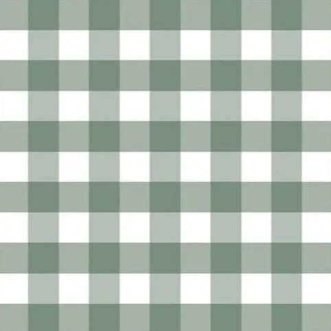 Green Gingham Christmas wrapping paper