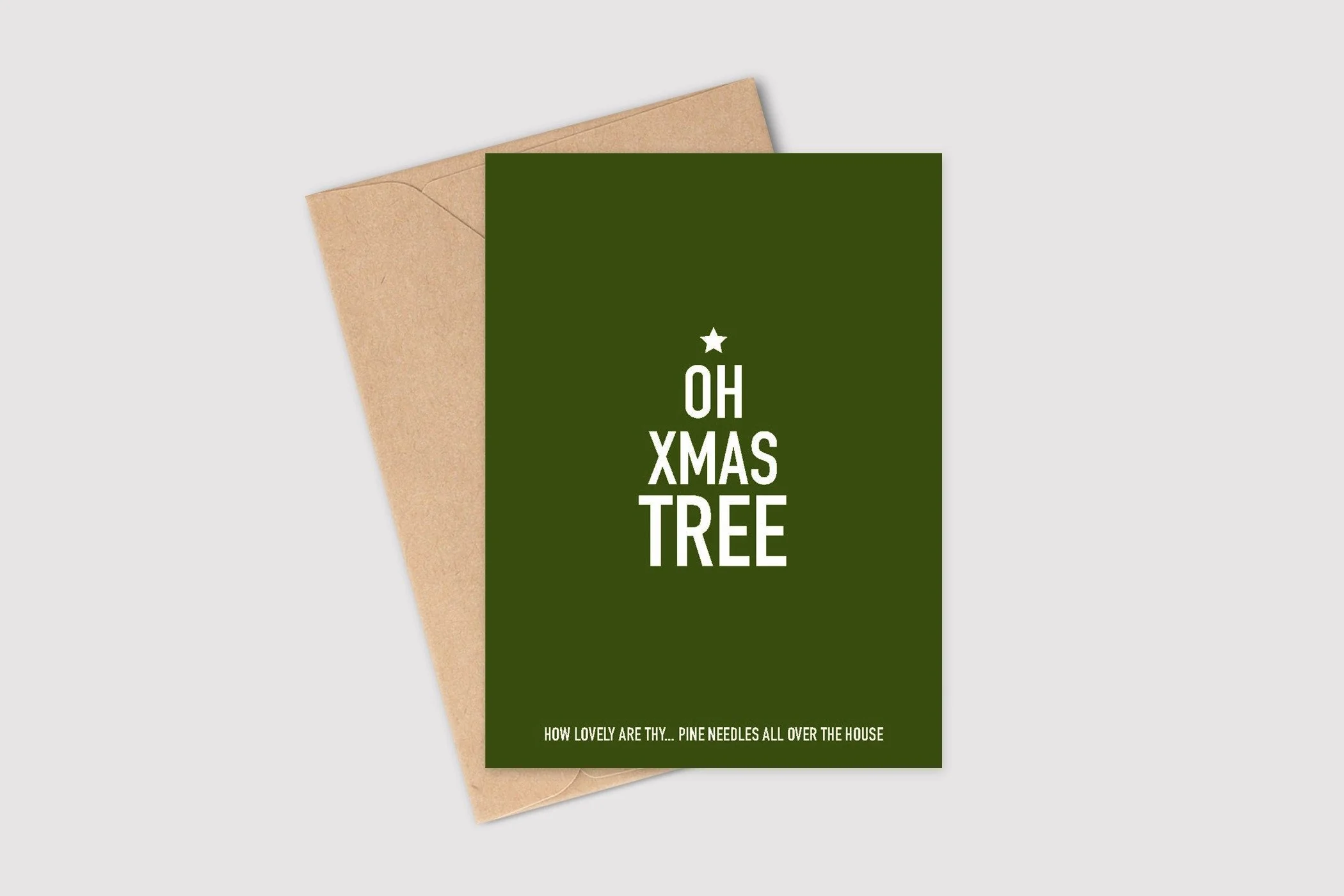 A6 Card Oh Xmas Tree Paper Ash pin-on-card-making-ideas