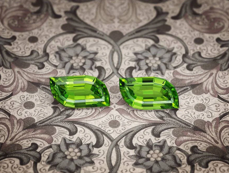 An elegant pair of Peridots from Pakistan.jpg