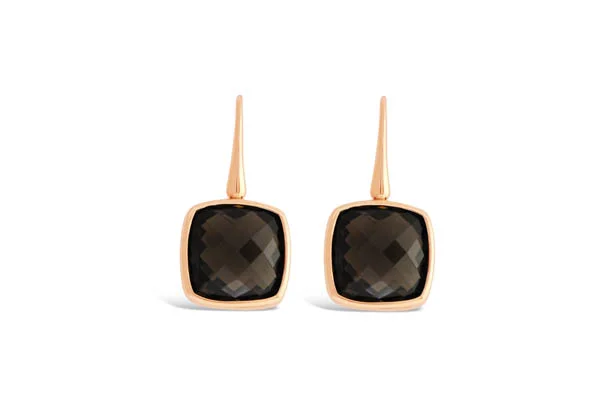 Smokey Quartz Earrings in Rose Gold.jpg