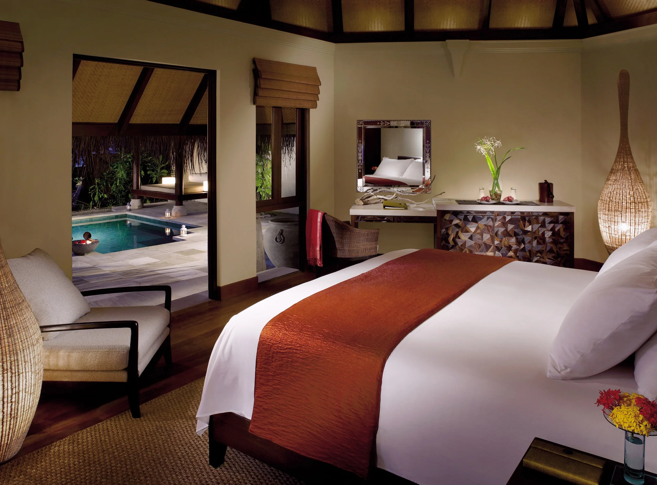 Four Seasons Kuda Huraa Maldives Beachfront Villa Bedroom Pool View.jpg